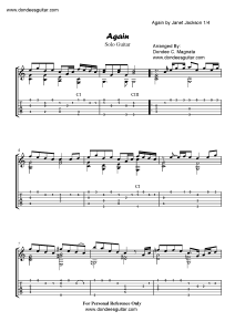 Again Arranged For Classical Guitar_Page_1