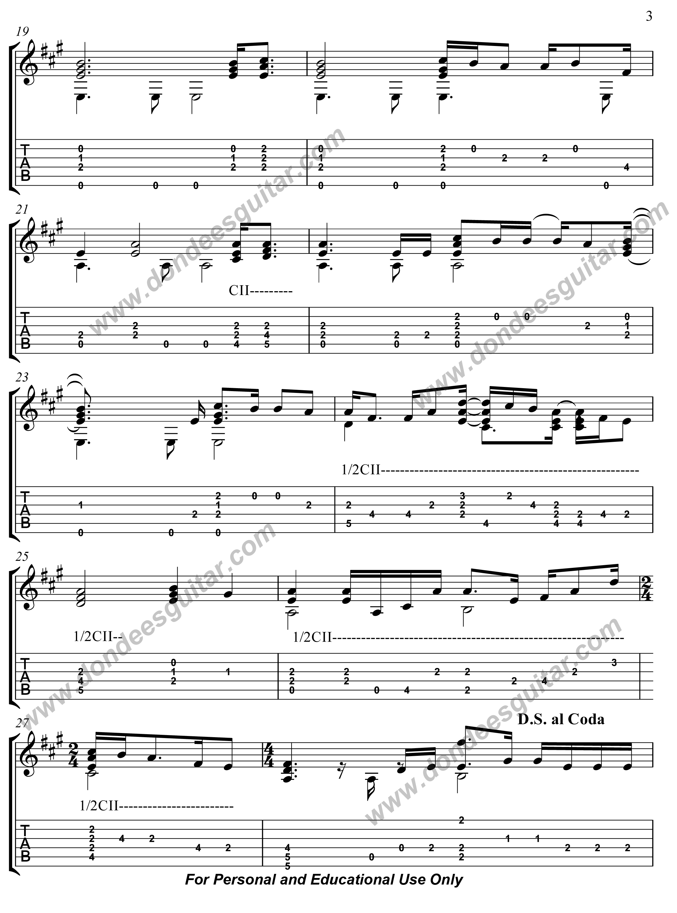 Beautiful In My Eyes – Fingerstyle Guitar-3 Beautiful In My Eyes Fingerstyle Tabs