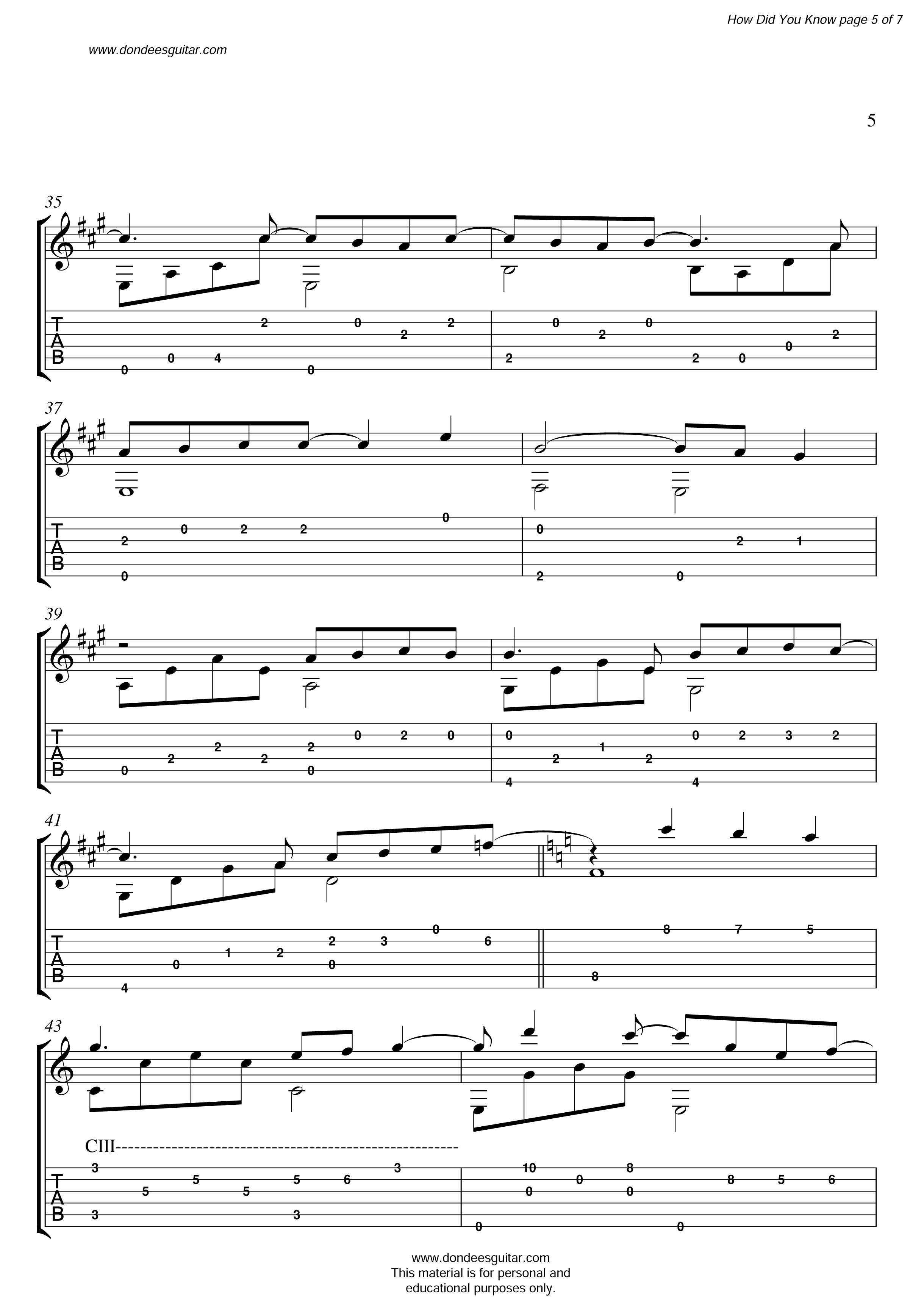 How_did_you_know Solo Classical Guitar-5