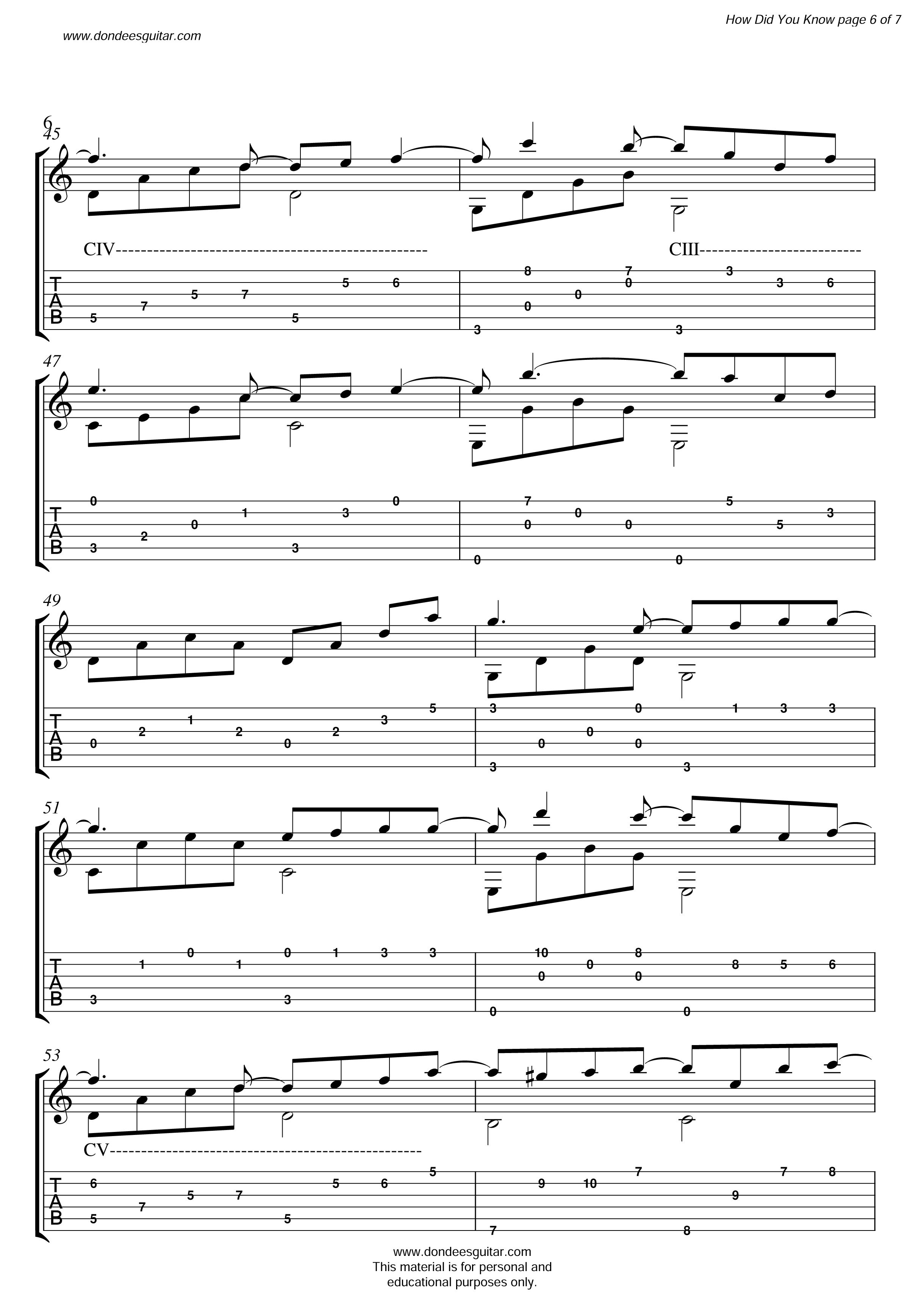 How_did_you_know Solo Classical Guitar-6
