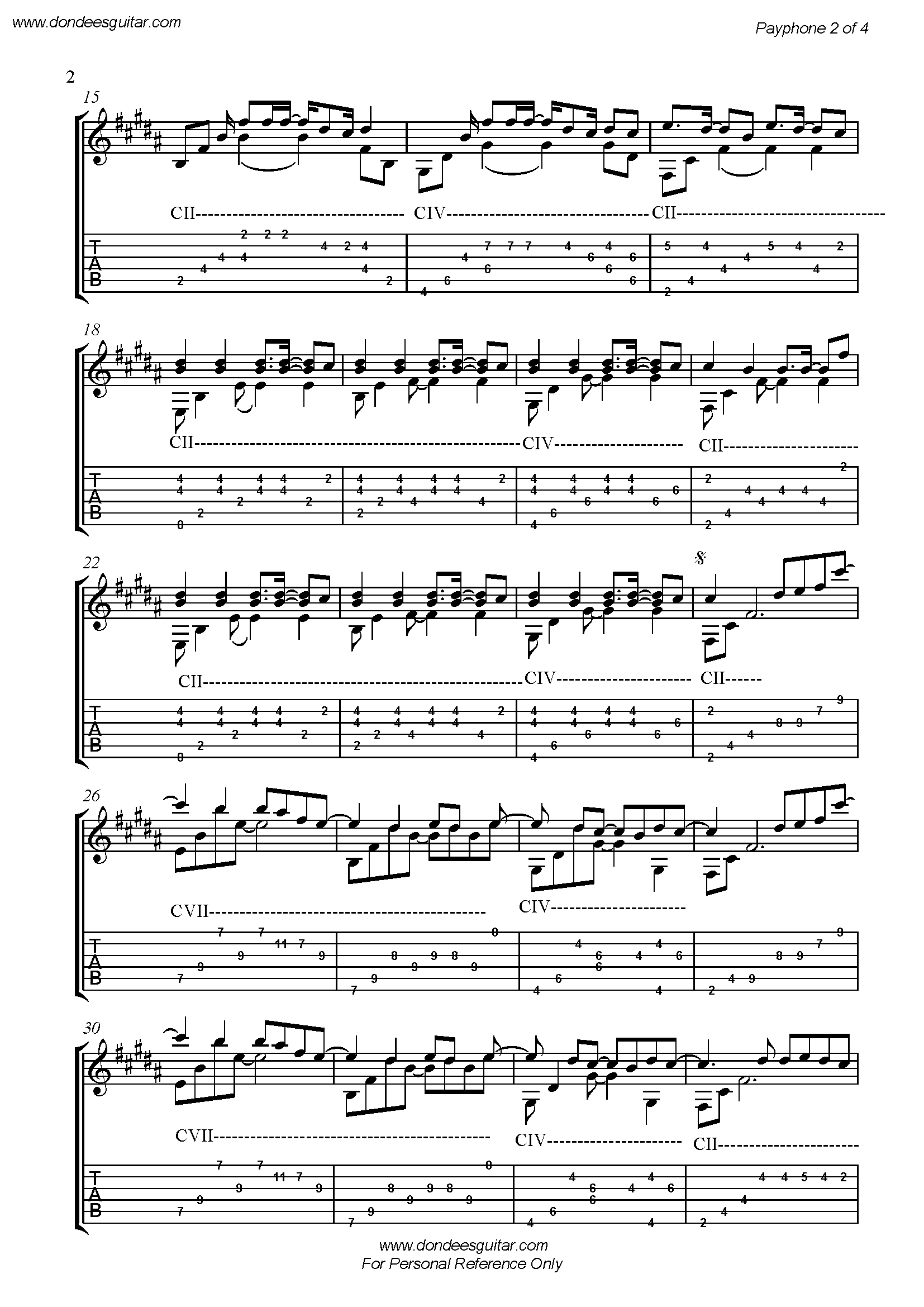 Payphone Fingerstyle Guitar_Page_2 Payphone Fingerstyle Tabs