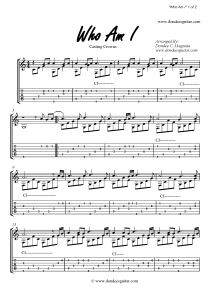 Who Am I Fingerstyle Tabs