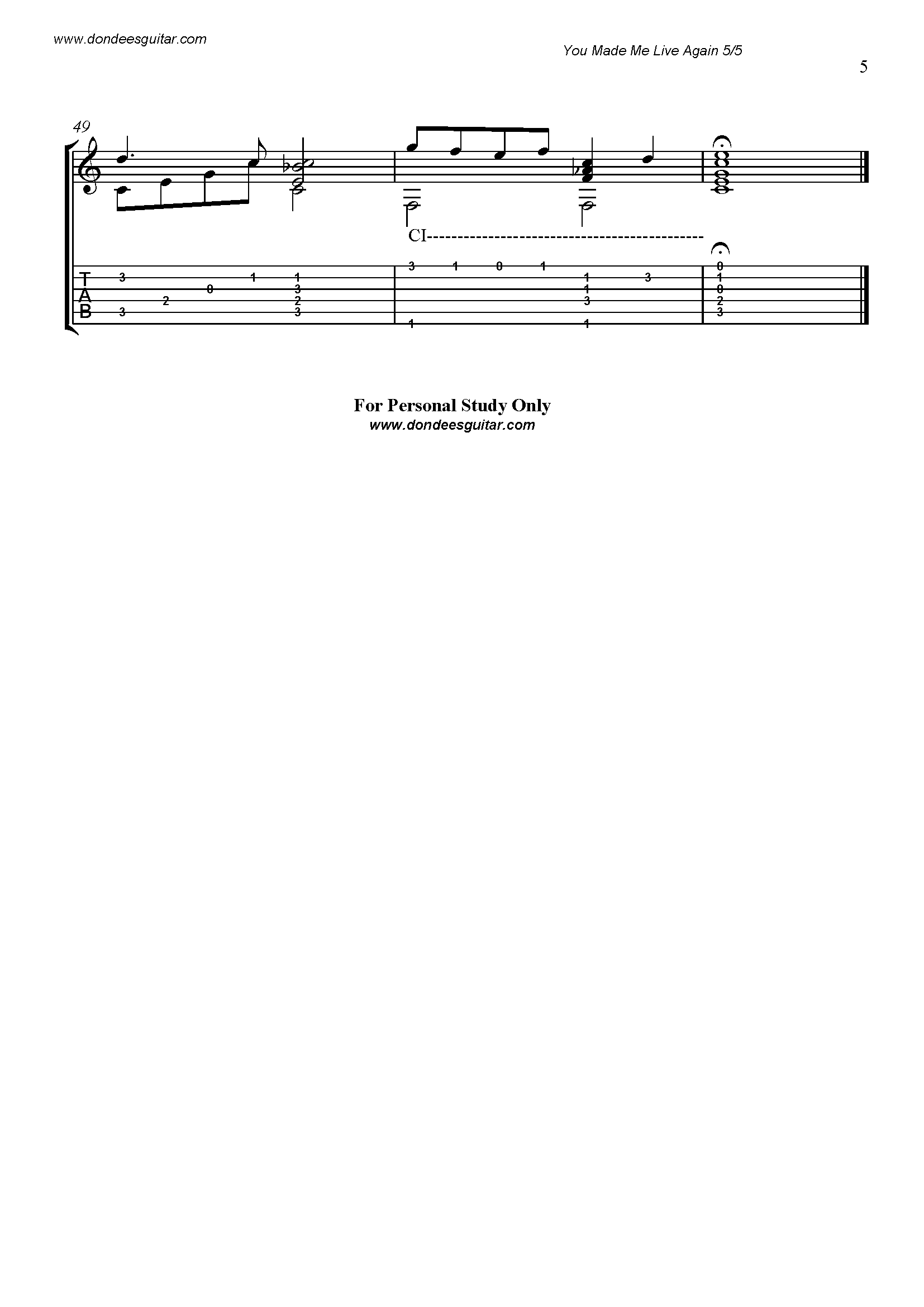 You Made Me Live Again Classical Guitar_Page_5