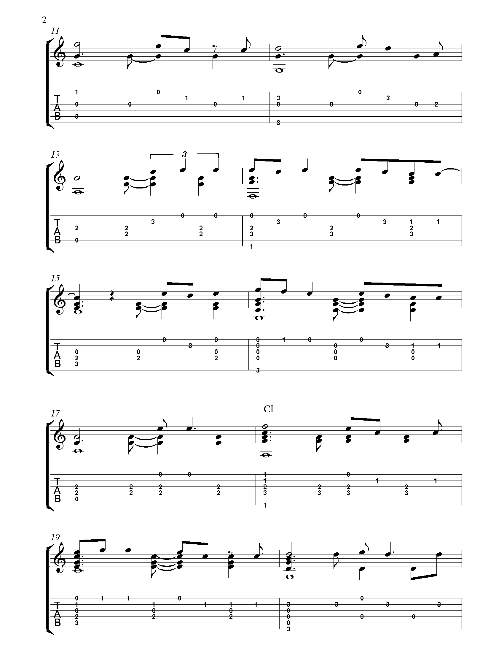 All Of Me - John Legend  Fingerstyle Guitar Tab 