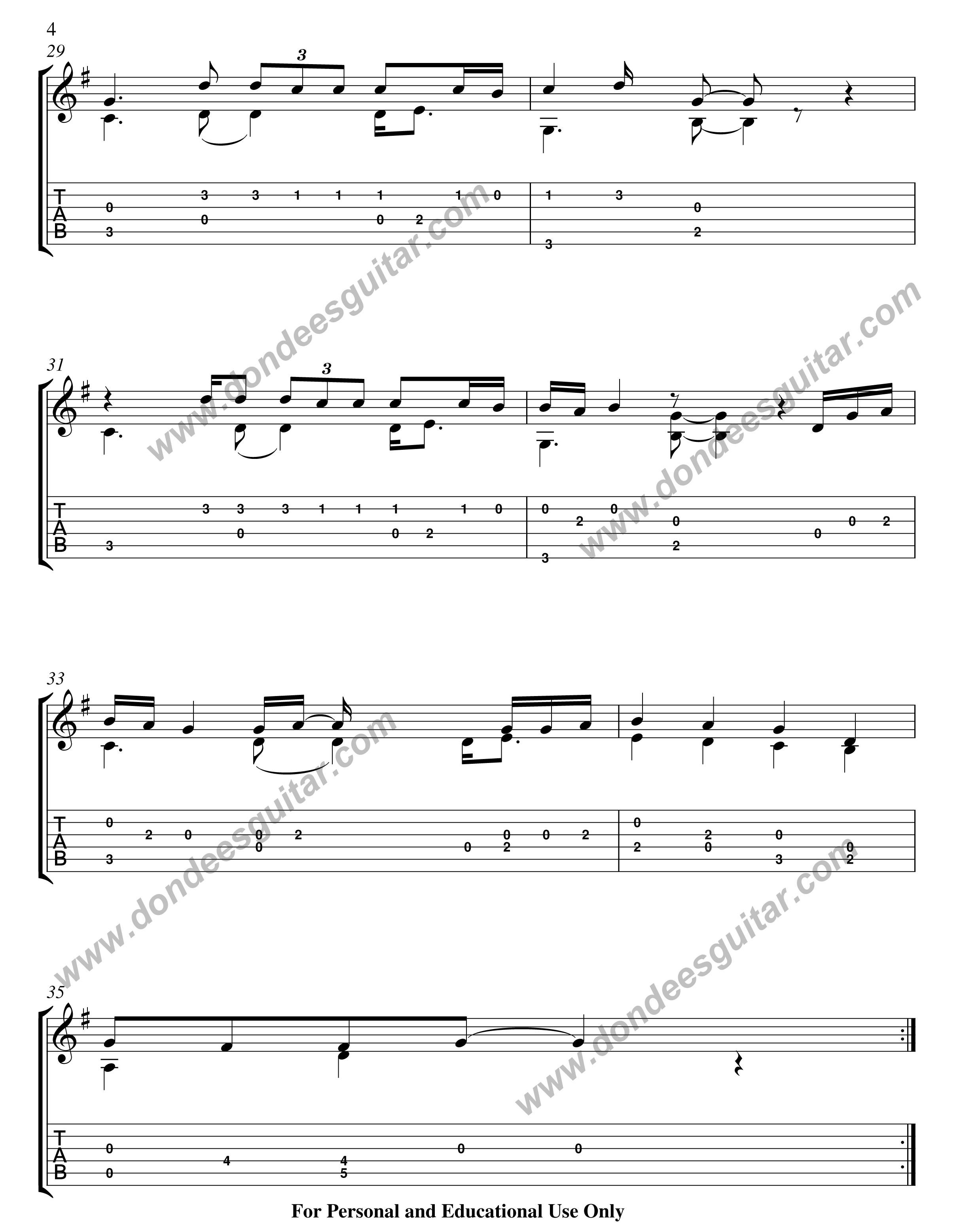 Thinking Out Loud Fingerstyle Tabs