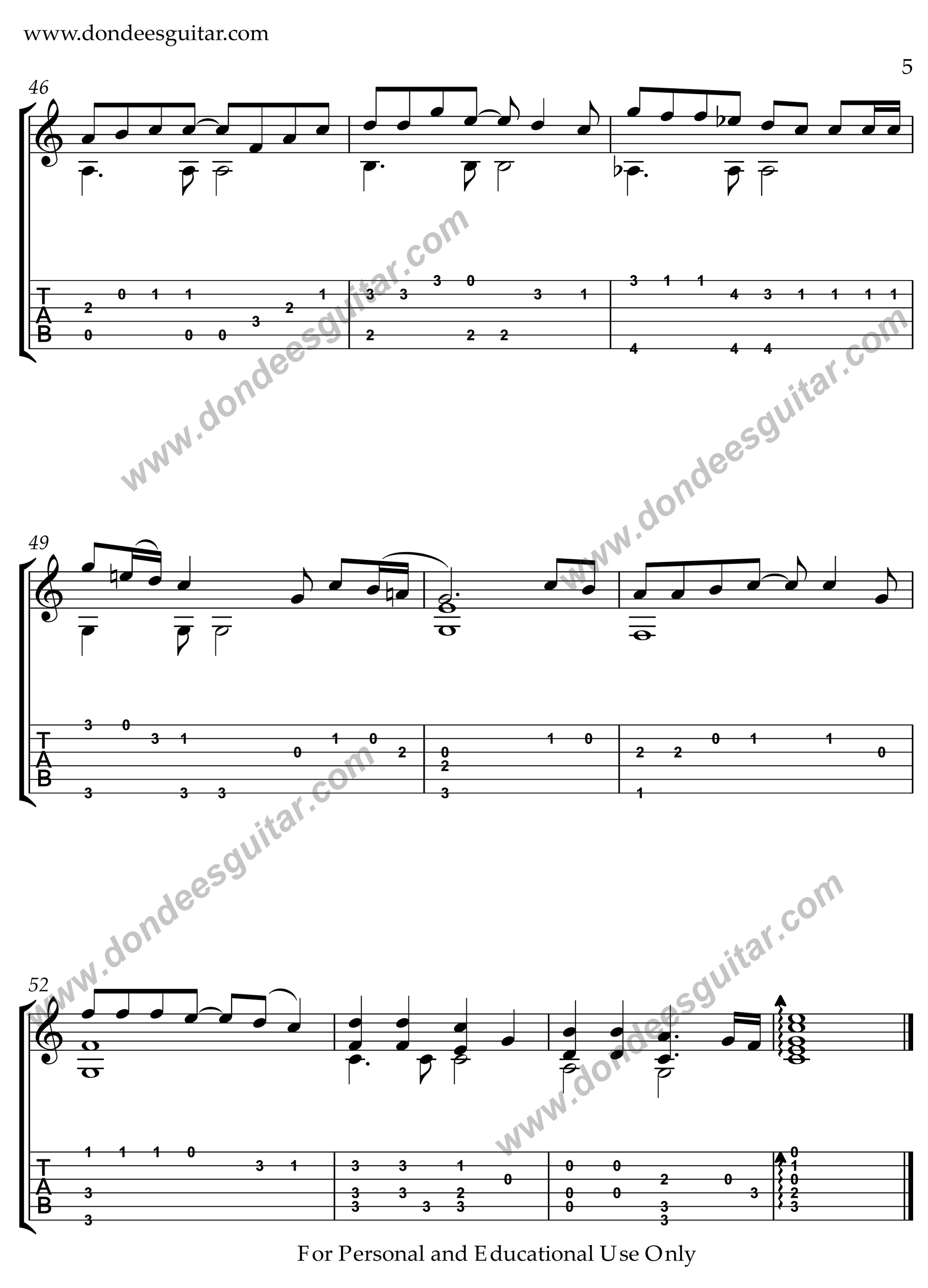 Butterfly Kisses – Fingerstyle Guitar – DondeesGuitar-5
