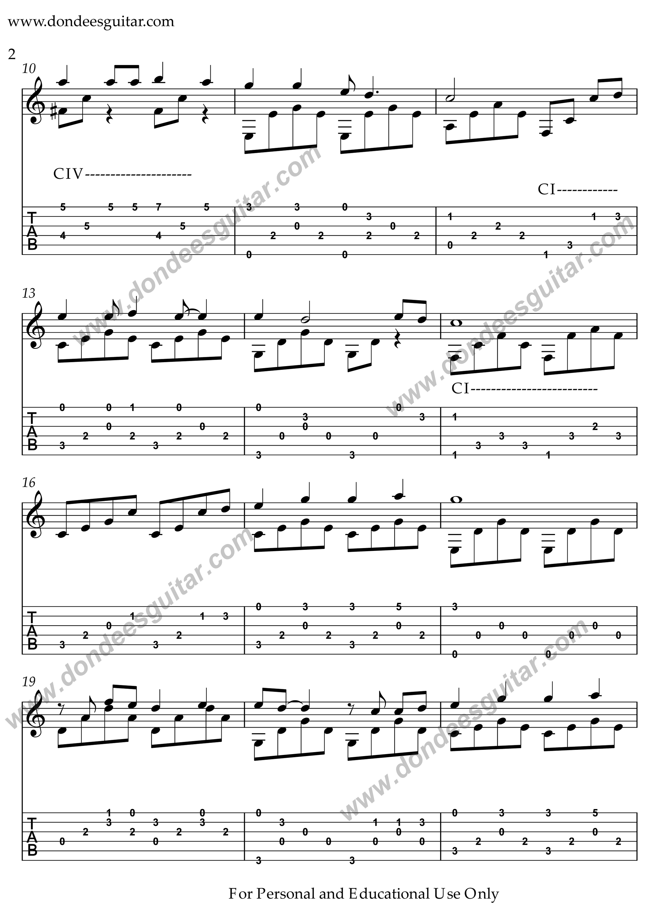 I'll Have To Say I Love You In A Song Fingerstyle Tabs