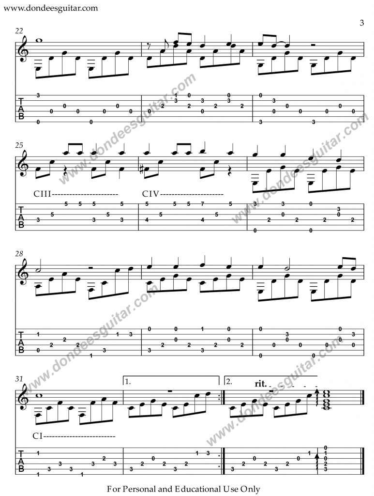 I'll Have To Say i Love You Fingerstyle Guitar - DondeesGuitar-3 Have To Say I Love You In A Song Chords