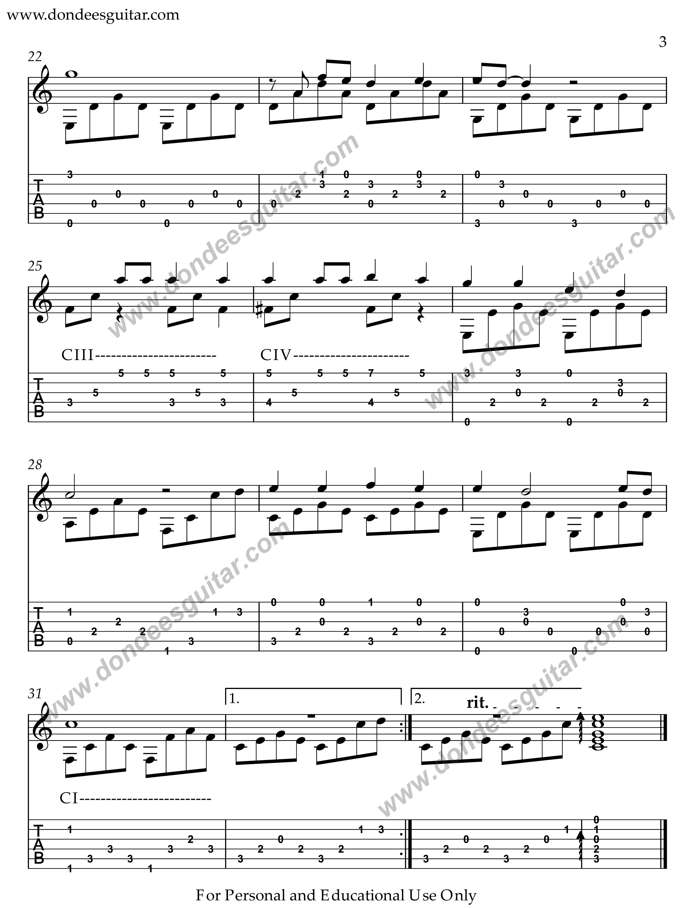 I'll Have To Say I Love You In A Song Fingerstyle Tabs