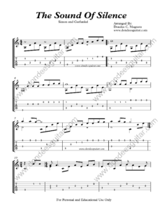 The Sound Of Silence Fingerstyle Tabs