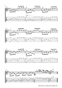 Girl On Fire Fingerstyle Tabs