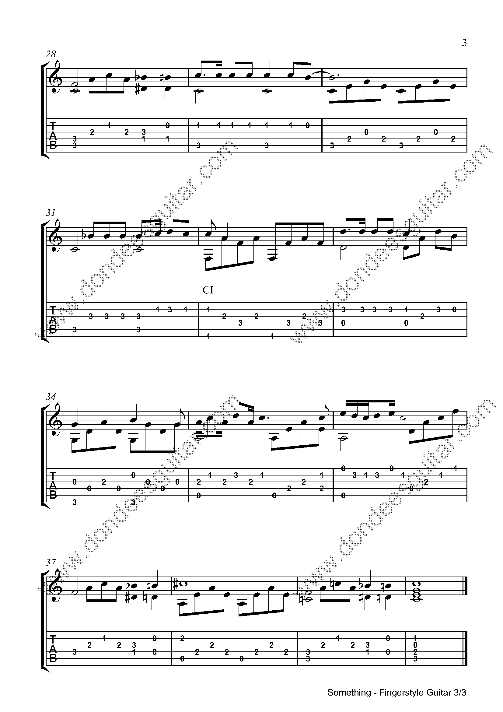 Something Fingerstyle Tabs