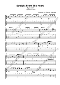 Straight From The Heart Fingerstyle Tabs