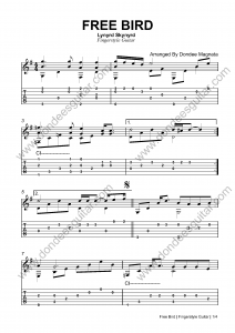 Free Bird Fingerstyle Tabs