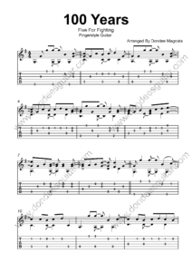 100 Years Fingerstyle Guitar Tabs