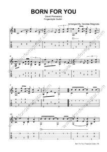 Born For You Fingerstyle Tabs