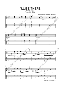 I'll Be There Fingerstyle Tabs