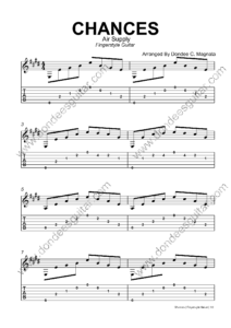 Chances Fingerstyle Guitar Tabs