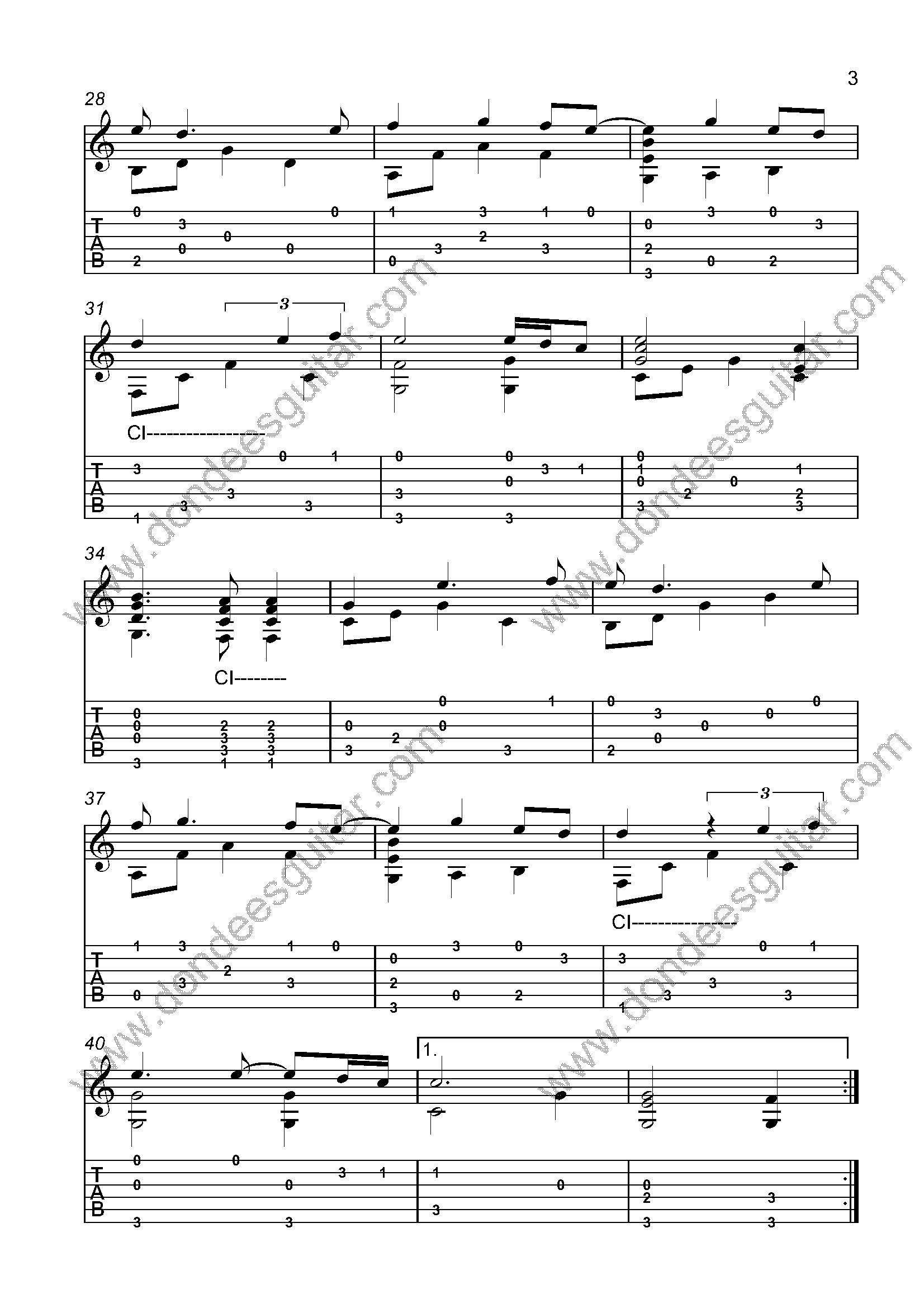 Now And Forever Fingerstyle Guitar Tabs