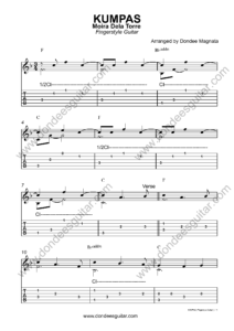 Kumpas Fingerstyle Guitar Tabs